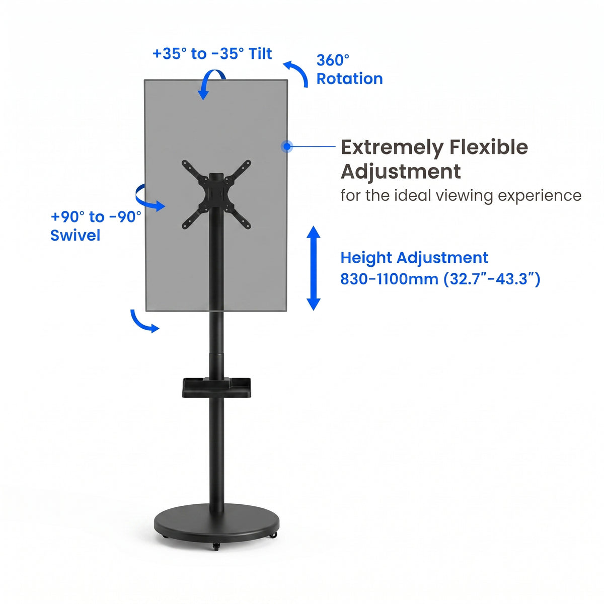 Atlas Mobile Display Floor Stand | T45