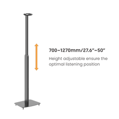 Height Adjustable Speaker Floor Stand for Sonos Era 100