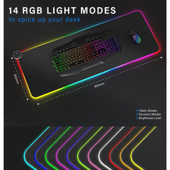 RGB Mouse Pad with Built-in Jiggler