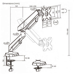 Verge Single Monitor Arm | T73