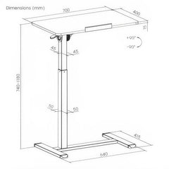 Glide Portable Standing Desk | C91
