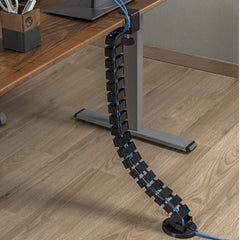 Clamp-on Under Desk Cable Management Spine