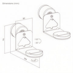 Adjustable Speaker Wall Mount for Sonos ERA 100 & ERA 300 | S11