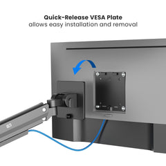 Vulcan Pro Pole-Mounted Dual Monitor Arm | T53