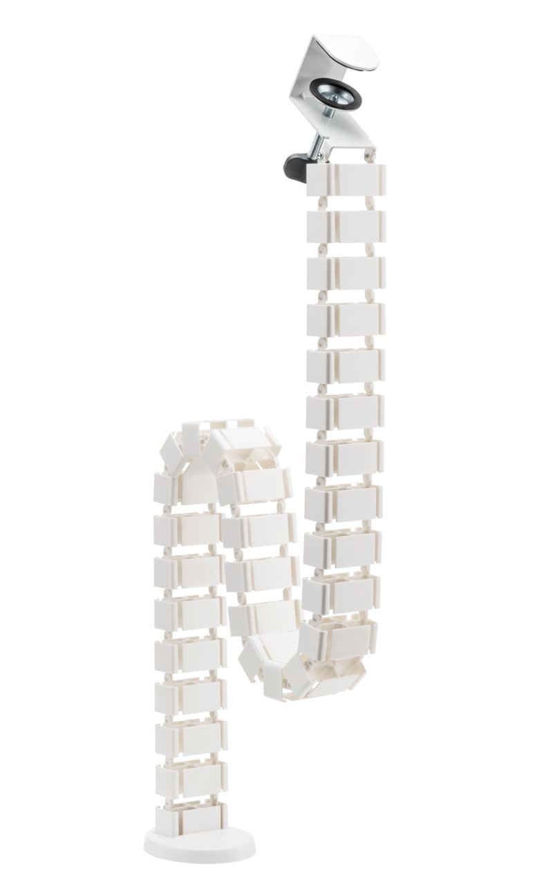 Clamp-on Under Desk Cable Management Spine