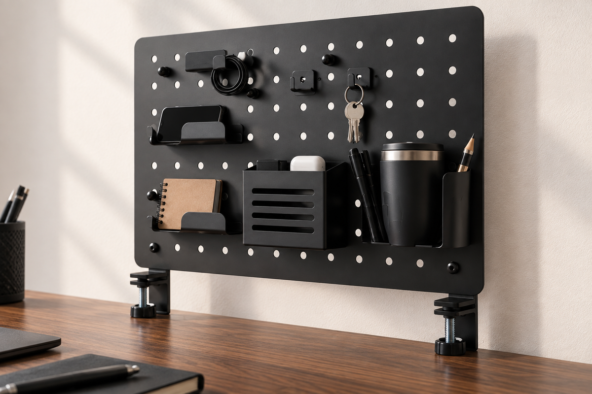 Clamp-On Desk Pegboard Holder | C66