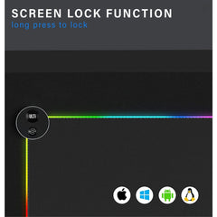 RGB Mouse Pad with Built-in Jiggler