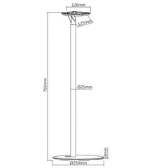 Speaker Floor Stand for Sonos One, SL, and Play:1 Speakers