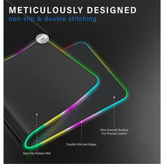RGB Mouse Pad with Built-in Jiggler