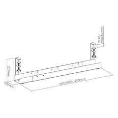 Ark Easy Access Clamp-On Cable Management Organizer Tray | C69