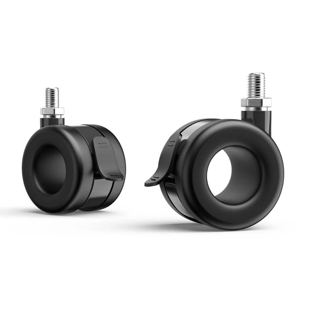 Glide Heavy-Duty Lockable Caster Wheels – 360° Swivel, M8 Thread