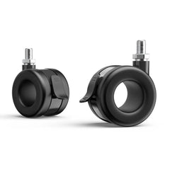 Glide Heavy-Duty Lockable Caster Wheels – 360° Swivel, M8 Thread