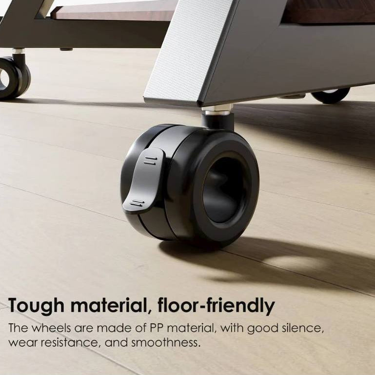Glide Heavy-Duty Lockable Caster Wheels – 360° Swivel, M8 Thread